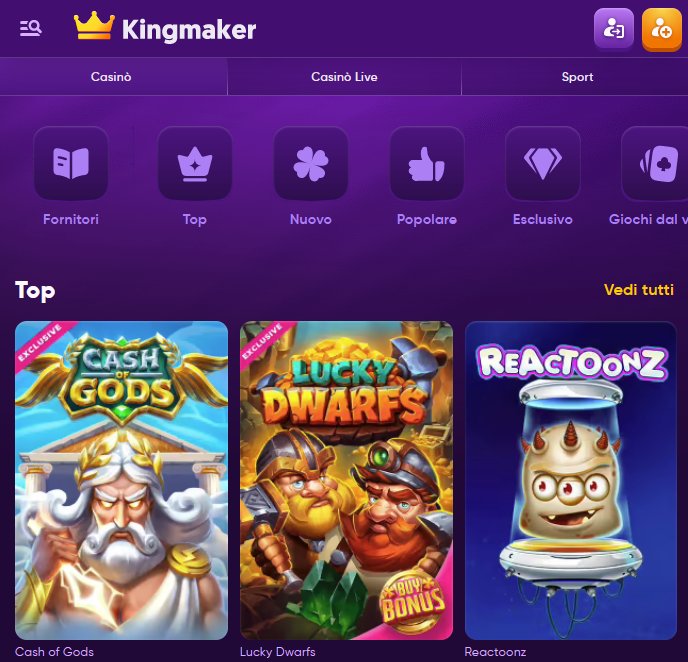 Meilleur kingmaker casino games à France